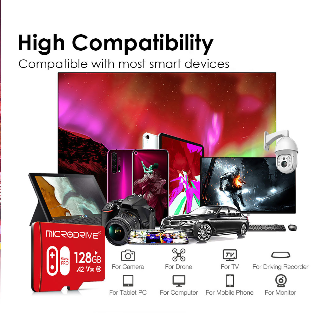 Thẻ Nhớ MicroSD MicroDrive Game Pro Class 10 A2 V30 U3 - Image 3